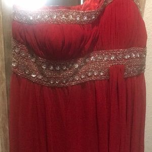 Beautiful red gown